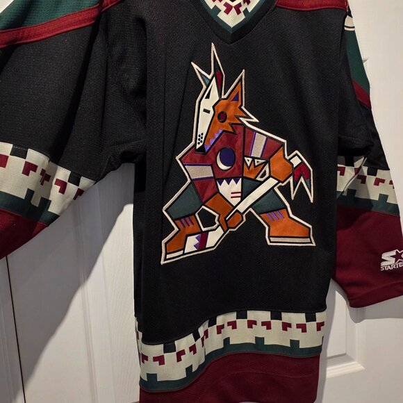 Original NHL Endorsed Starter Phoenix Coyote Jersey Men's Medium -Mint Condition - Picture 6 of 9